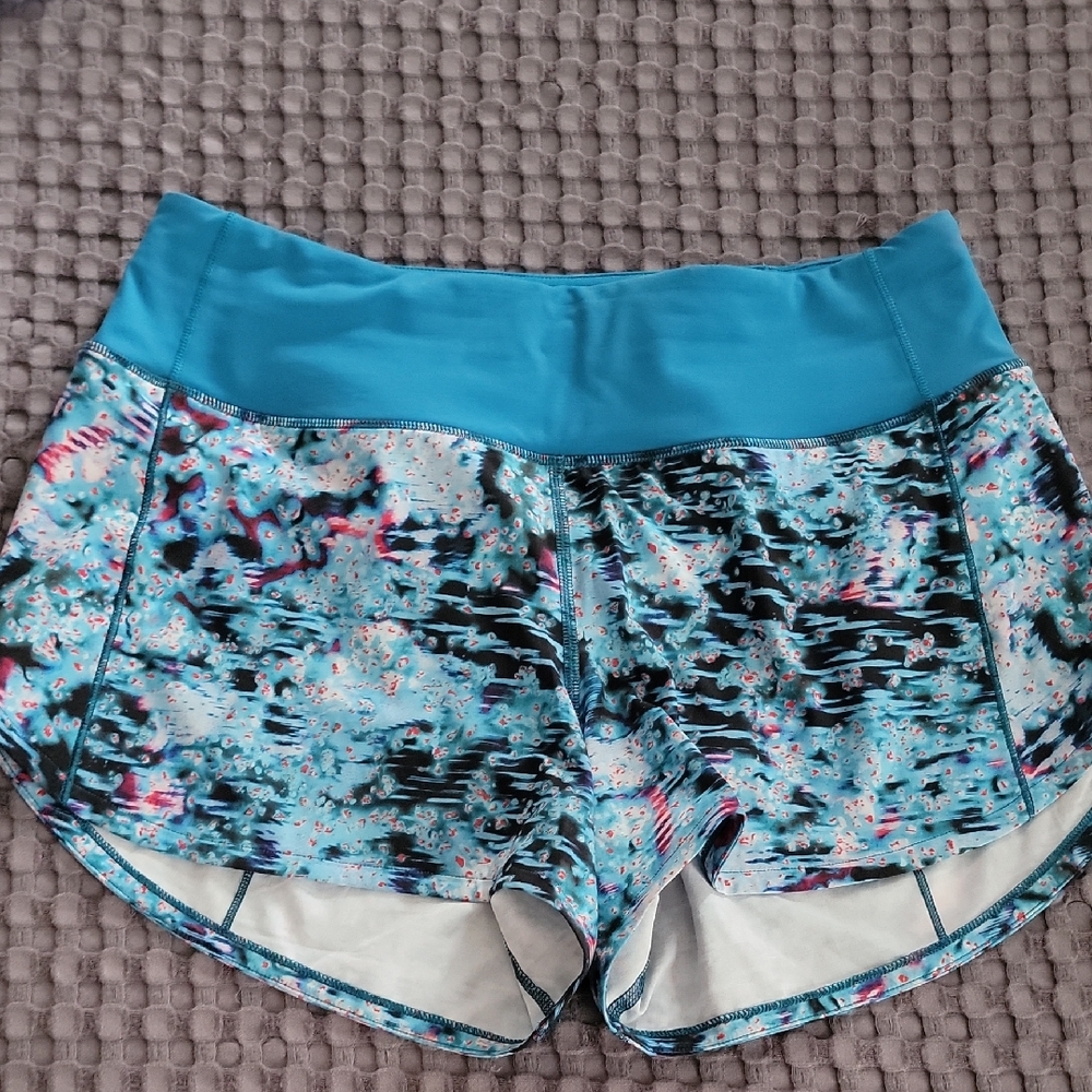 lululemon athletica Multicolor Patterned Athletic Shorts